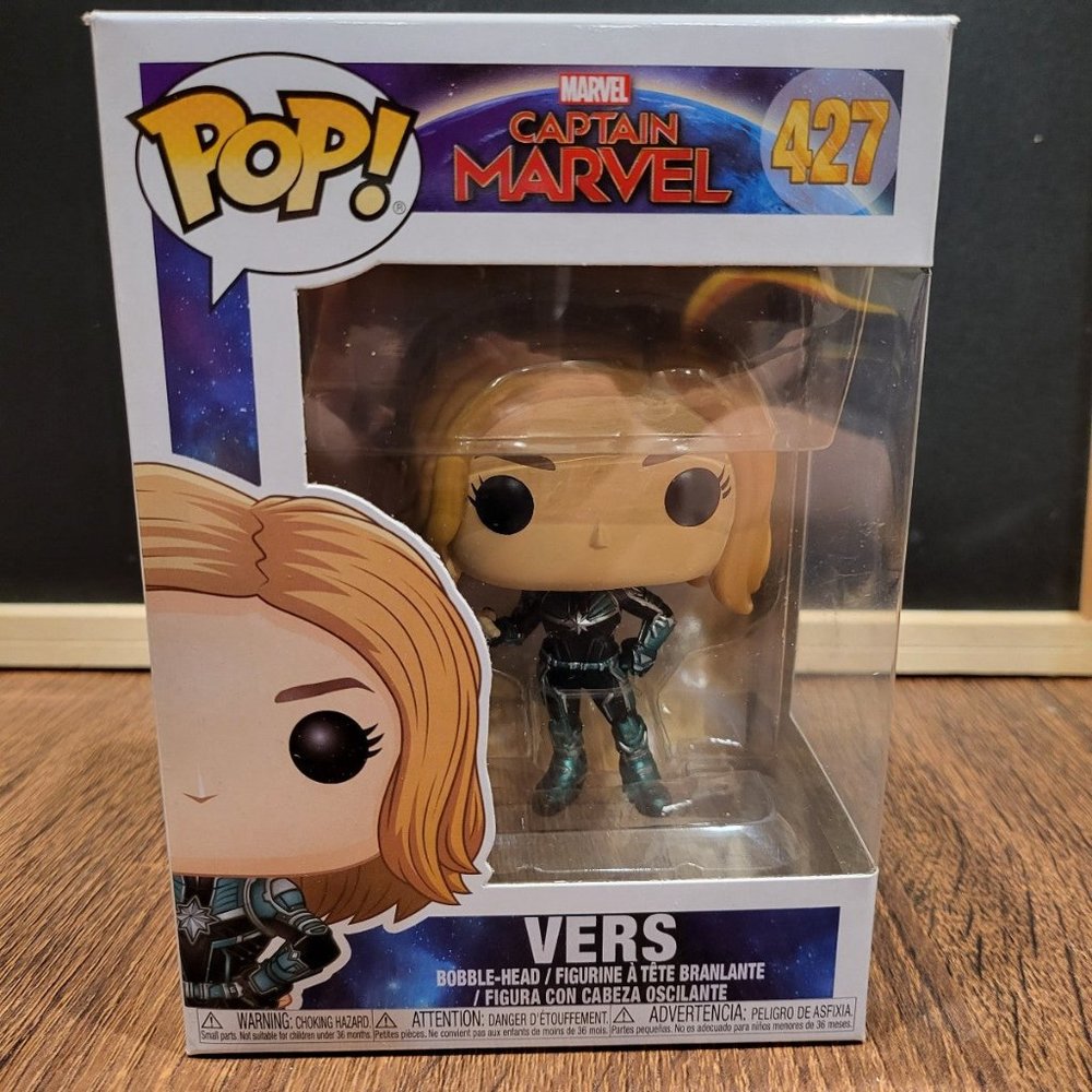 Marvel Captain Marvel Vers Funko Pop